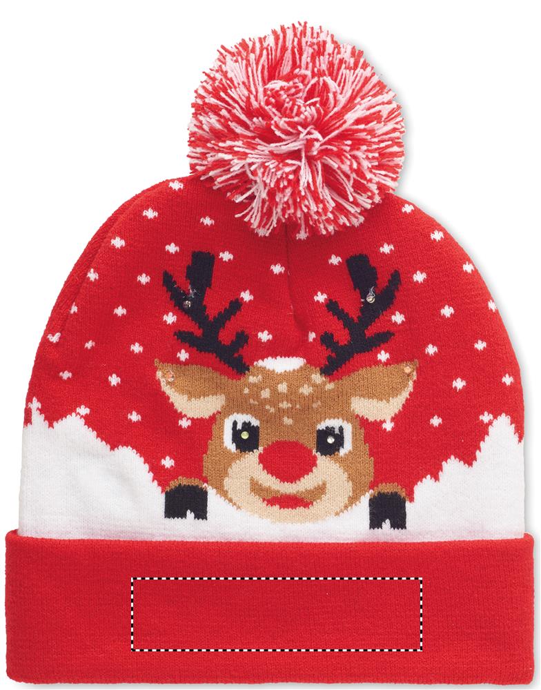 Christmas knitted beanie LED side 1 05