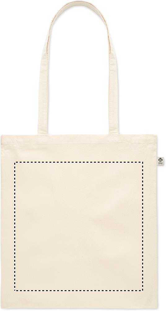Organic cotton shopping bag front 13