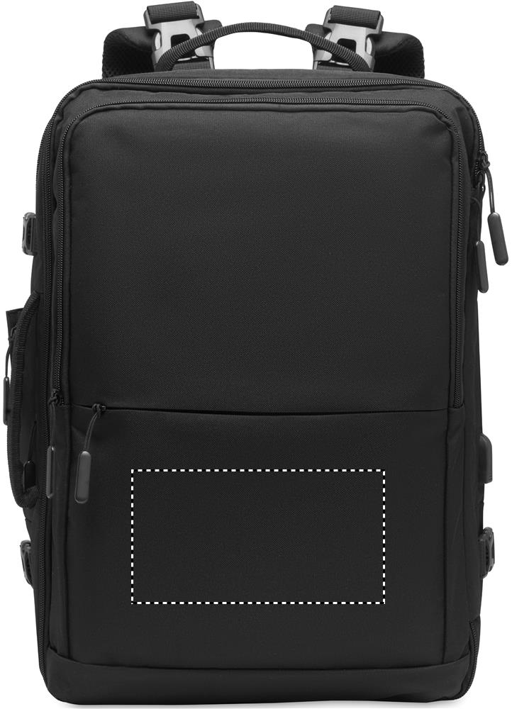 Backpack 600D RPET front lower 03