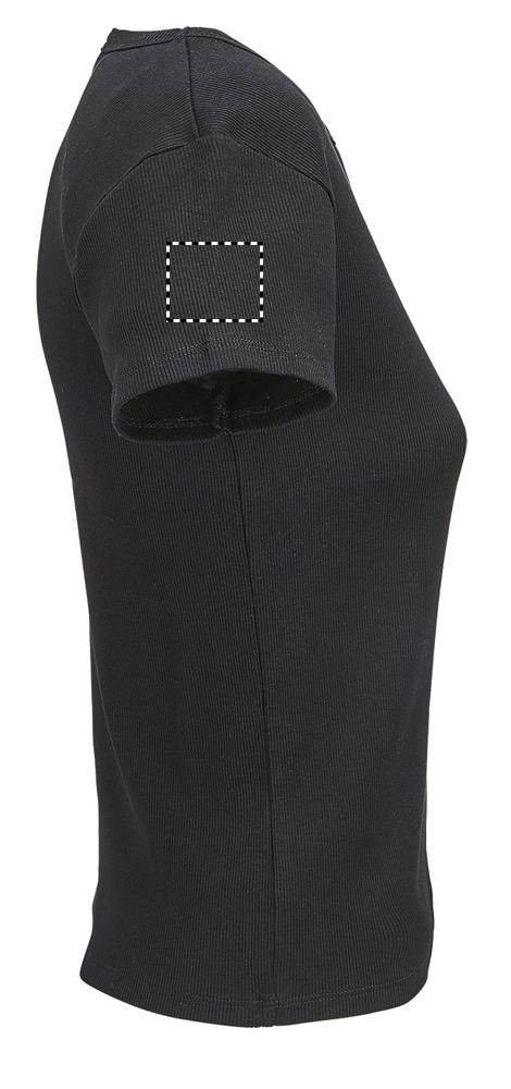 SARA WOMEN'S RIBBED T-SHIRT arm right db