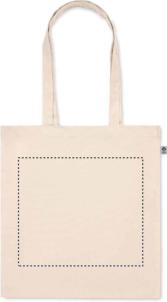 Organic cotton shopping bag front td1 13