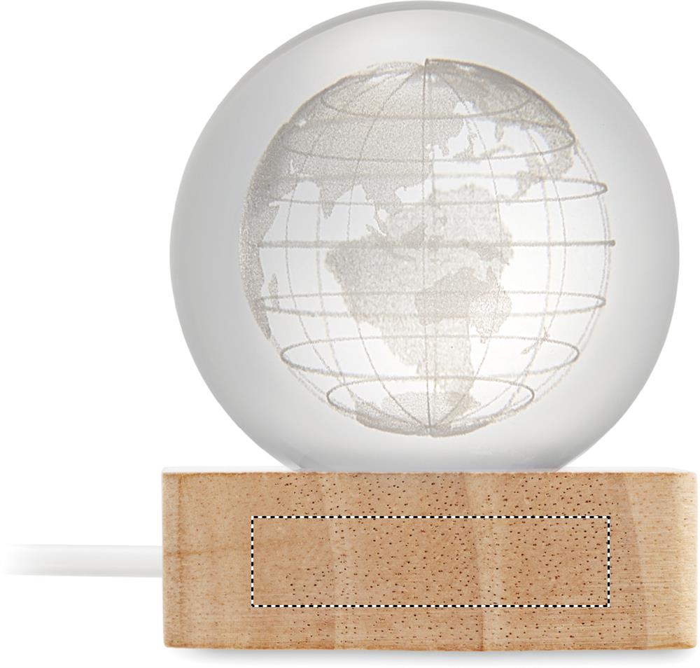 Palla di vetro a globo LED side 3 40