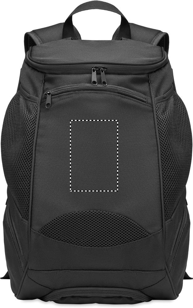 600D RPET sports rucksack front pocket 03