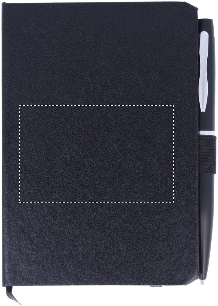 A6 notebook with pen 72 lined front 03