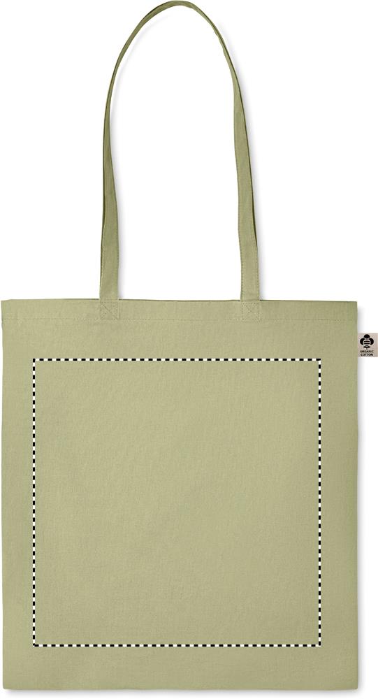 Organic cotton shopping bag front 09