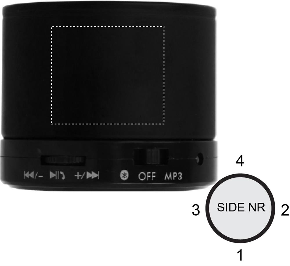 Round wireless speaker side 1 03