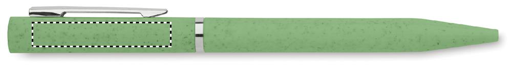 Wheat straw/ABS twist pen clip left handed 09