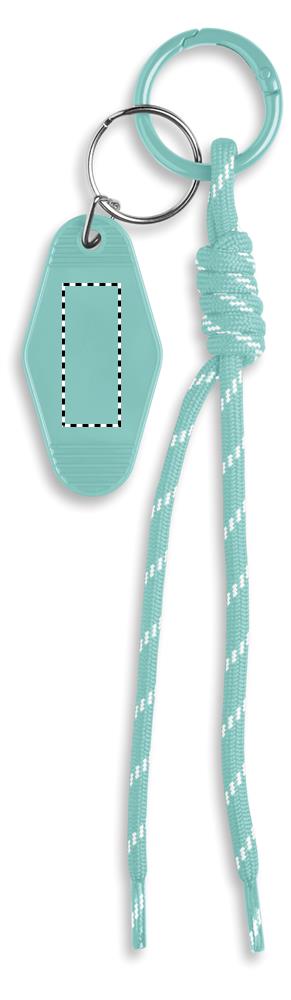 Braided rope with tag keyring side 2 77
