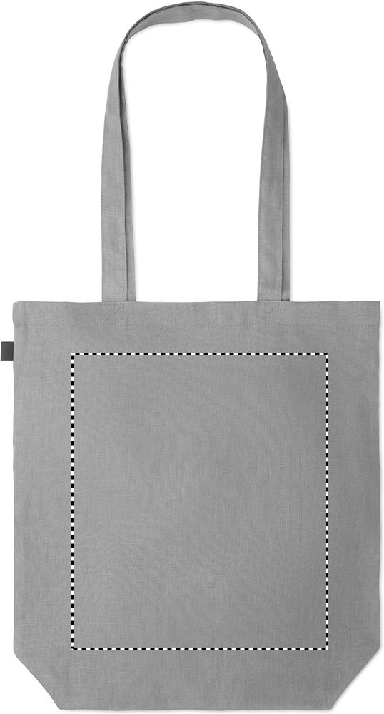 Shopping bag in hemp 200 gr/m² back td1 07