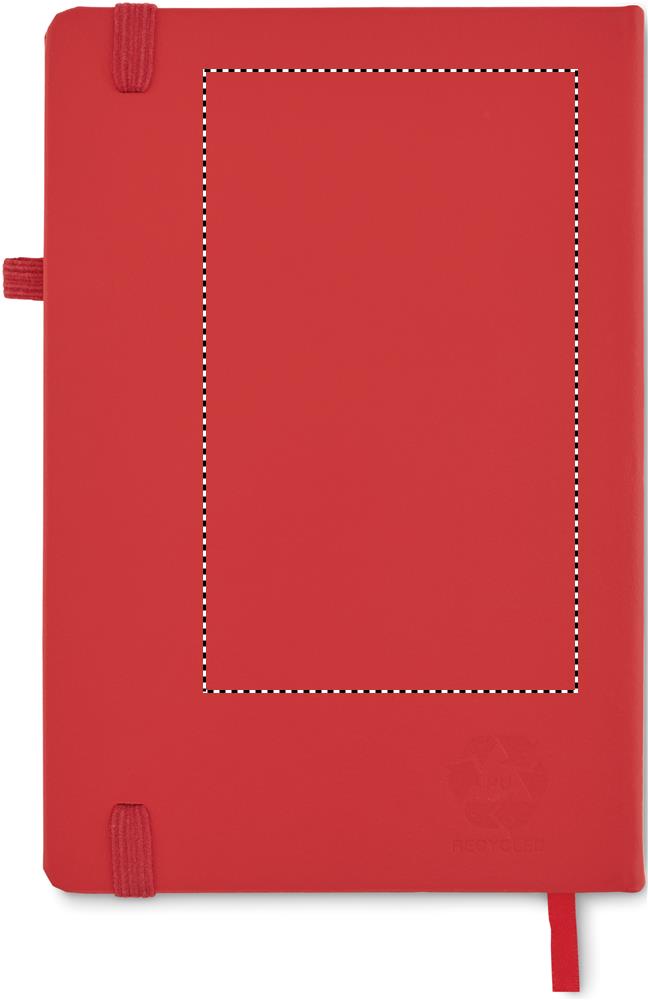 Recycled PU A5 lined notebook back 05