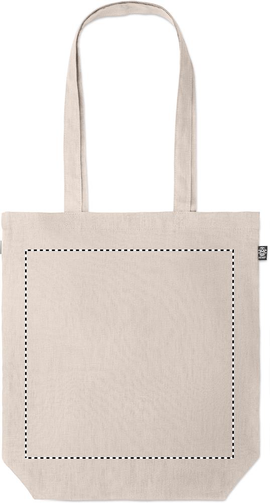 Shopping bag in hemp 200 gr/m² front 13