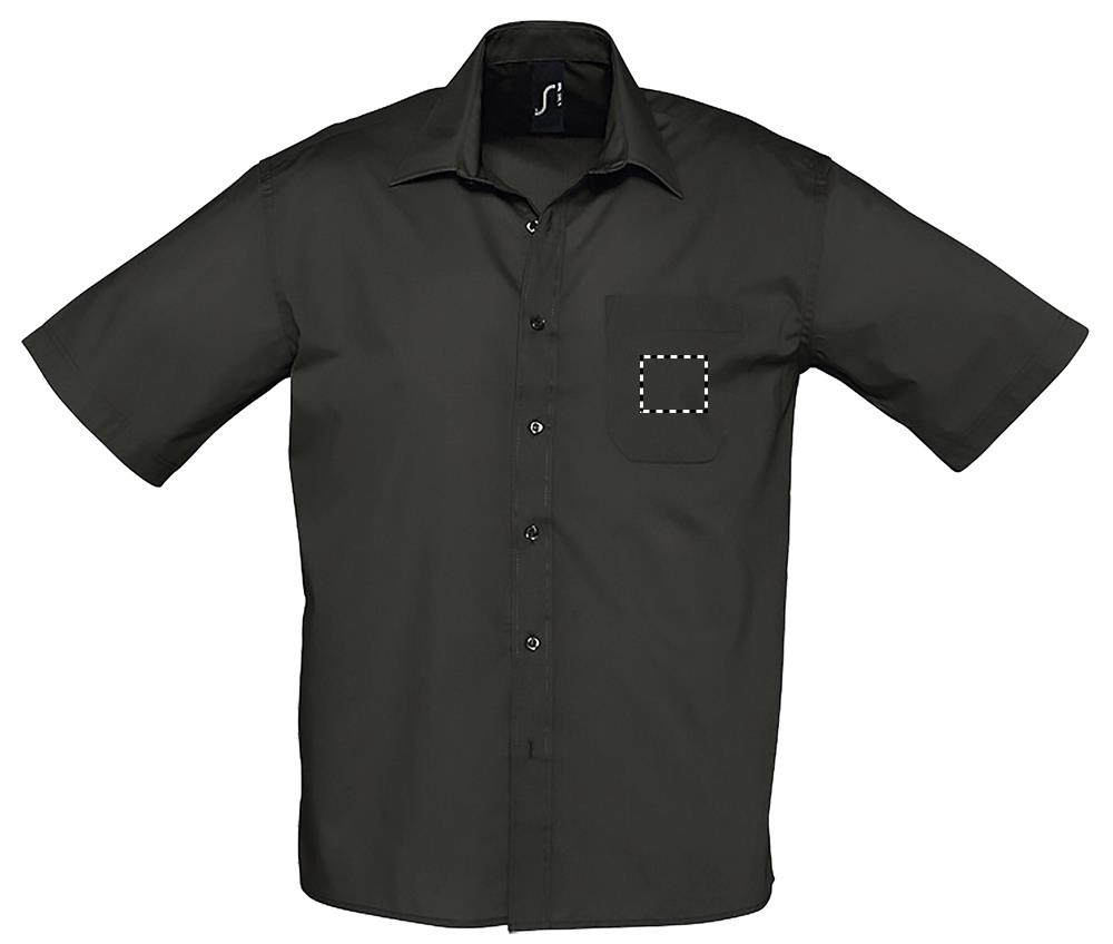 BRISTOL POPLIN MEN SHIRT front pocket bk