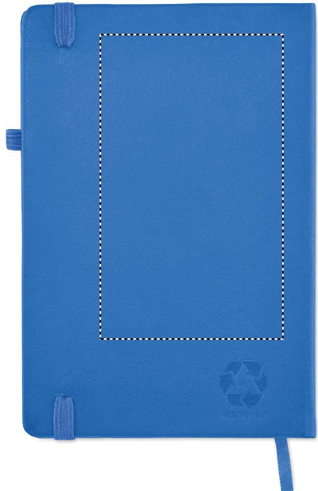 Recycled PU A5 lined notebook back 37