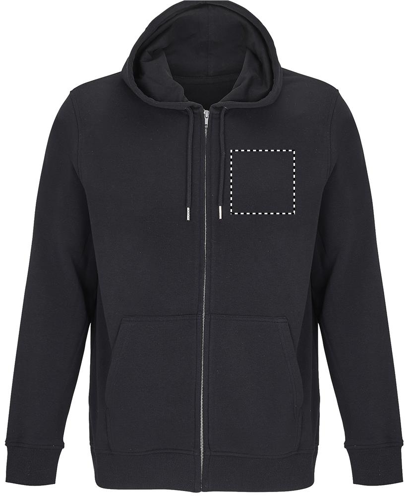 CALIPSO FULL ZIP HOODIE chest left bk