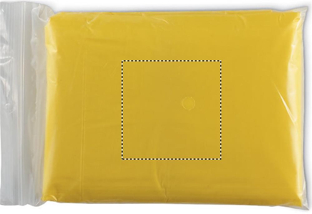 Foldable raincoat in polybag digital label side 1 08