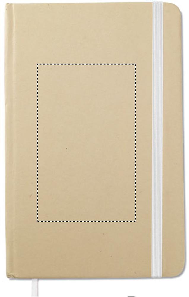 A6 recycled notebook 96 plain front 06
