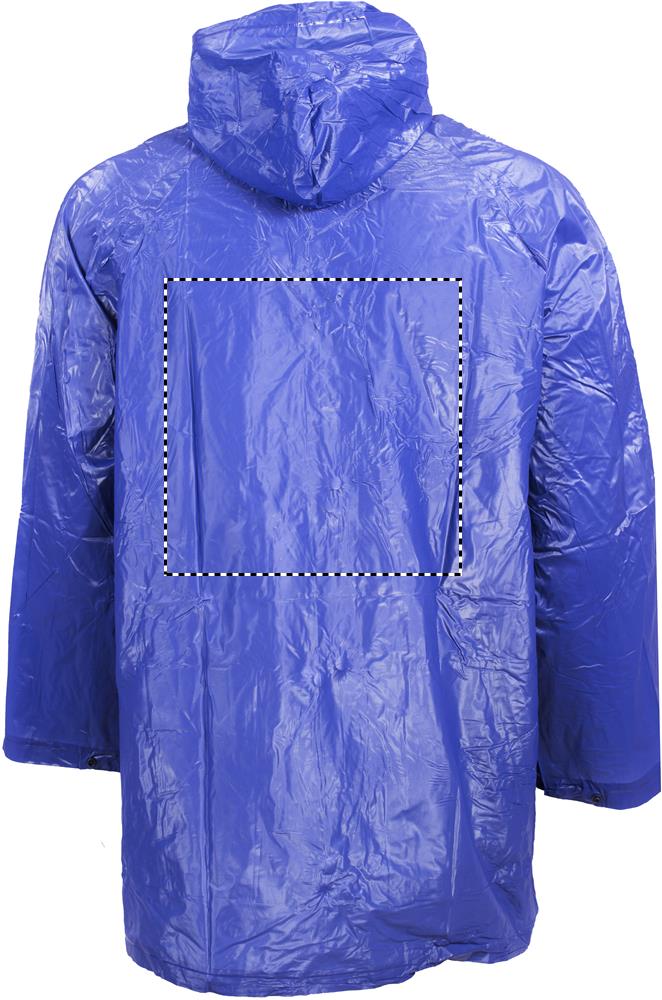 PVC raincoat with hood back 04