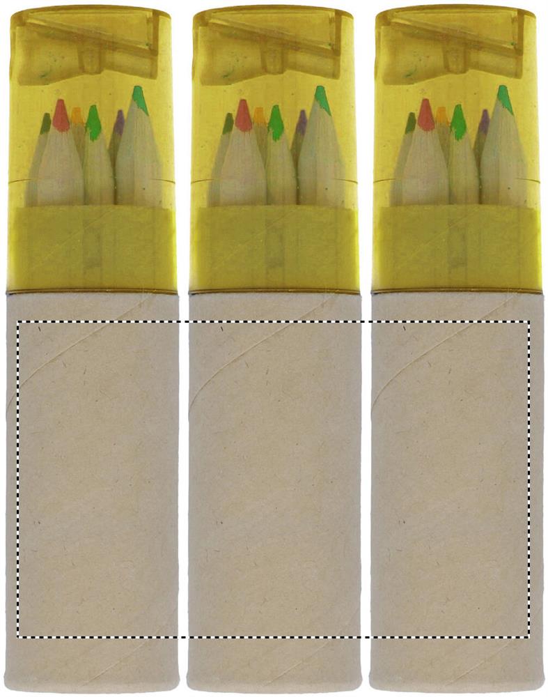 6 coloured pencils carton dl 29