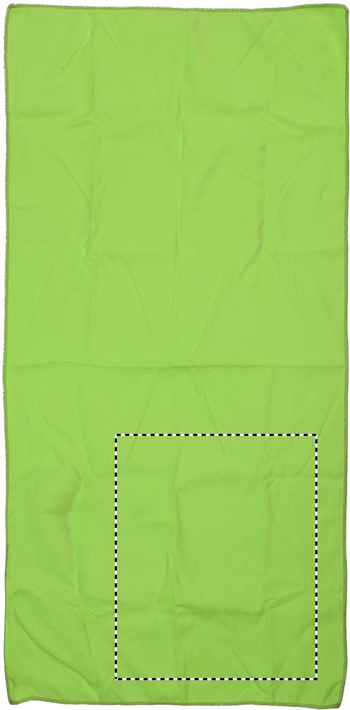 Sport towel in nylon pouch towel e 09