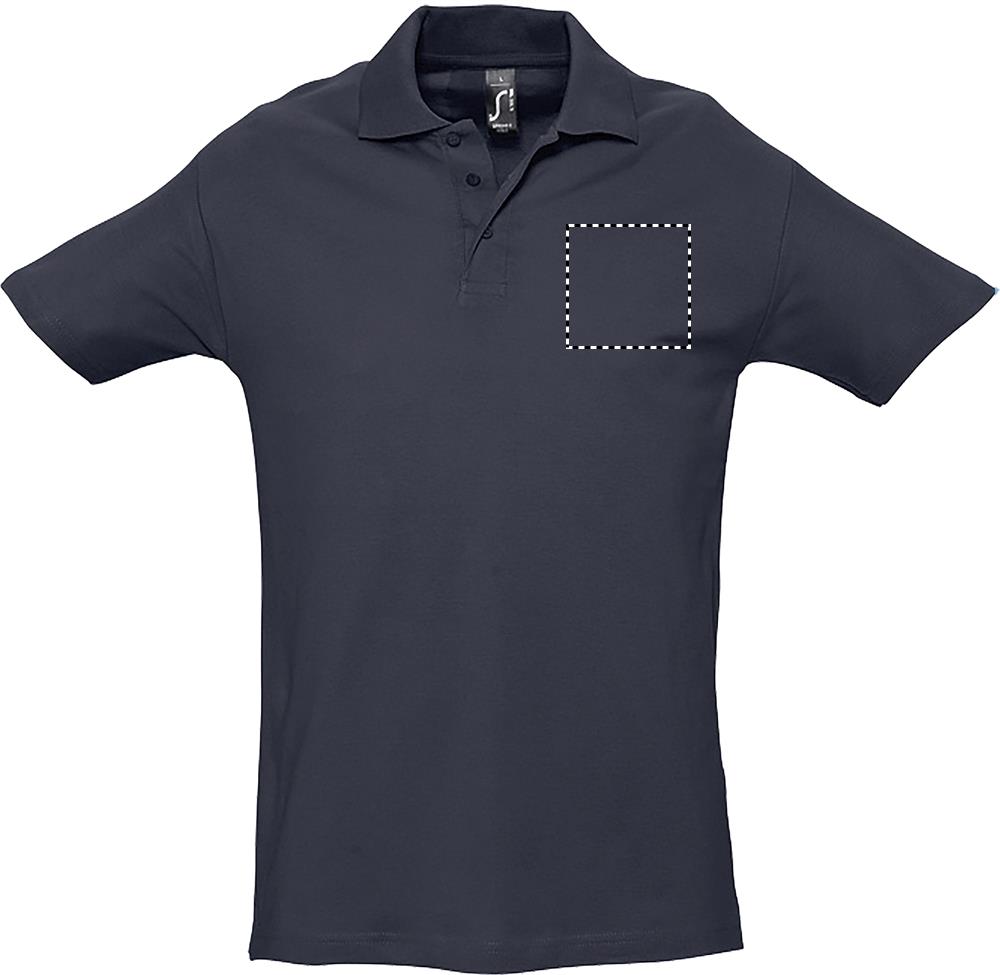 SPRINgII MEN POLO 210g chest ny