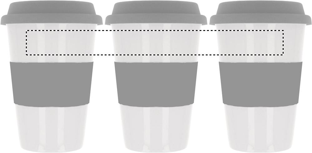 Ceramic mug w/ lid and sleeve front 07