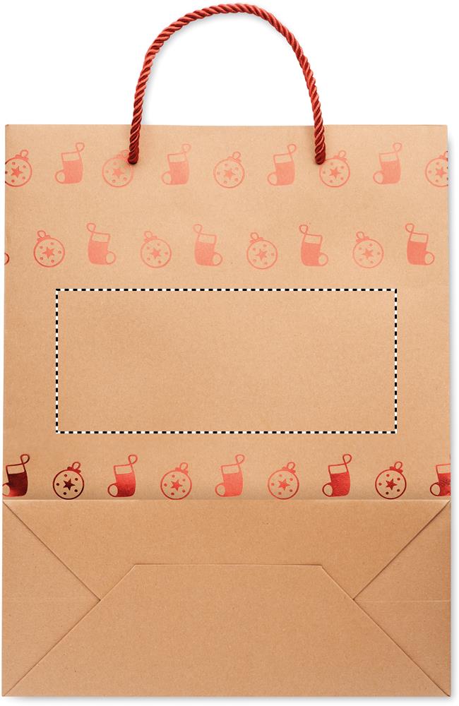 Gift paper bag with pattern back 05