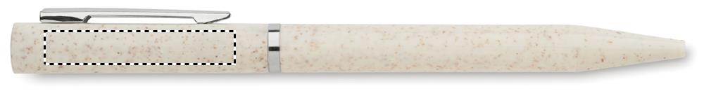 Wheat straw/ABS twist pen clip left handed 13