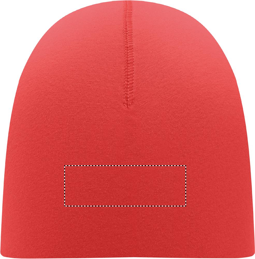 Unisex beanie in cotton front 05