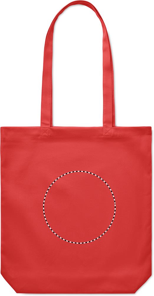 270 gr/m² Canvas shopping bag front embroidery 05