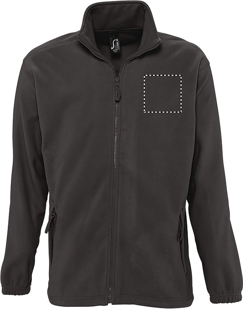 NORTH Zipped Fleece Jacket chest cr