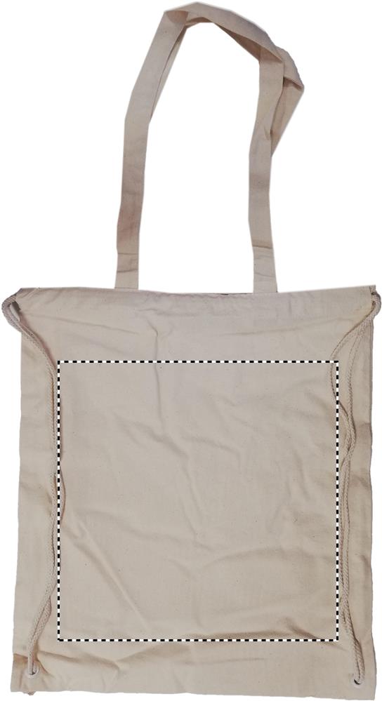 Sacca in canvas naturale front 13