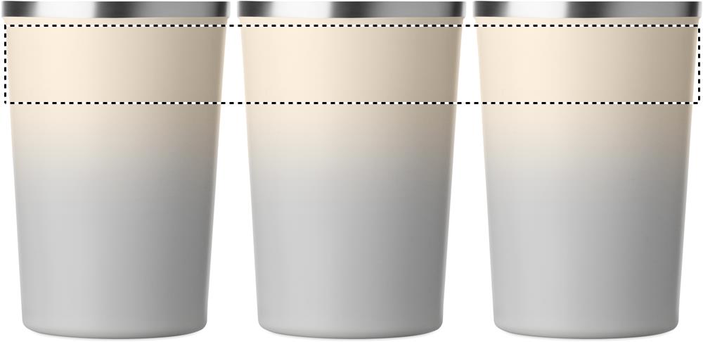 Bicchiere doppio strato 350 ml 360 laser 07