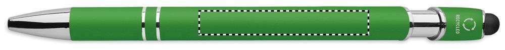 Recycled aluminium stylus pen opposite the clip 48