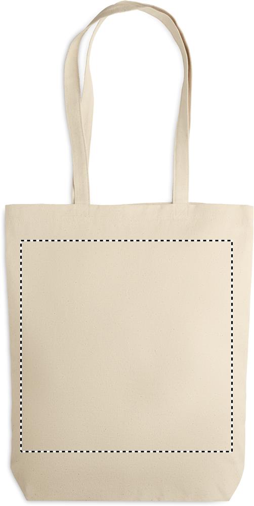 Canvas shopping bag 270 gr/m² back 13