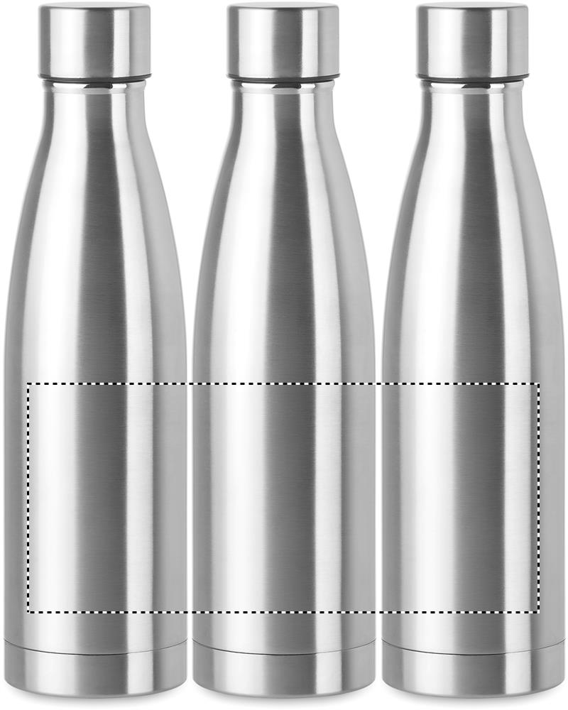 Double wall bottle 500ml roundscreen 16