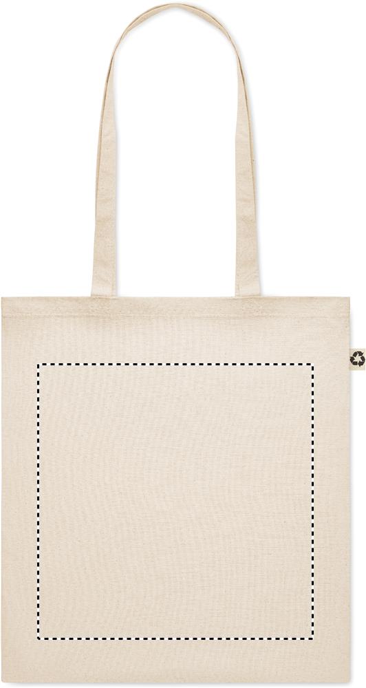 Recycled cotton shopping bag front 13