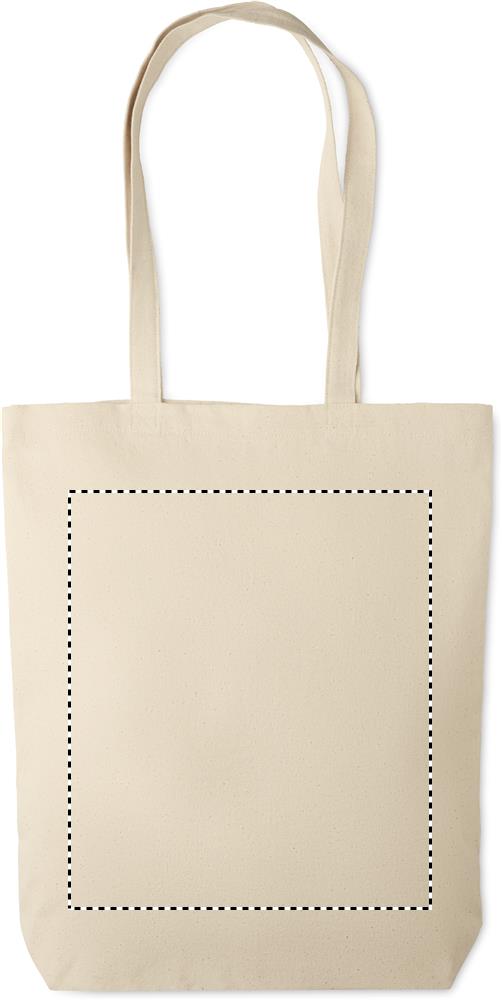 Canvas shopping bag 270 gr/m² front td1 13