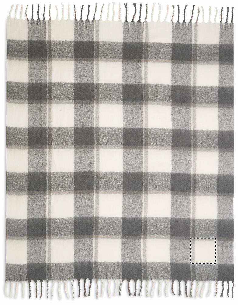 Chequered mohair blanket blanket 07