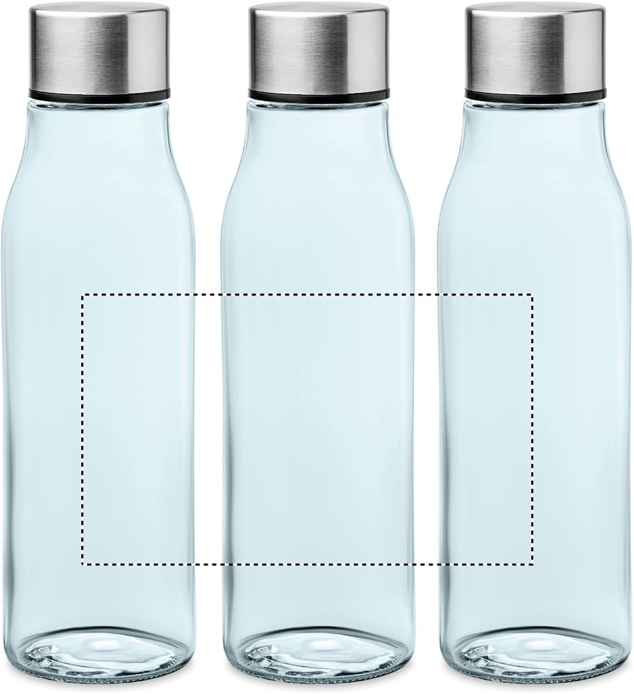 Glass drinking bottle 500 ml roundscreen 23