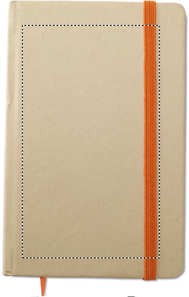 A6 recycled notebook 96 plain front pd 10