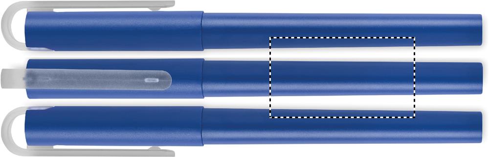 Penna a sfera gel blu RPET roundscreen 04