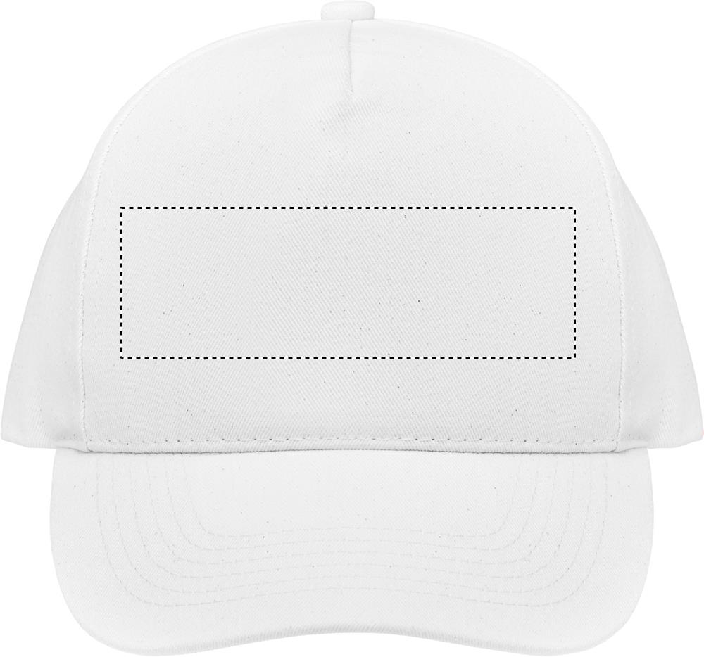 Organic cotton baseball cap front embroidery 06