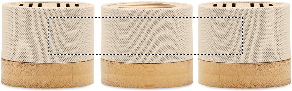 Bamboo RPET wireless speaker roundscreen 13