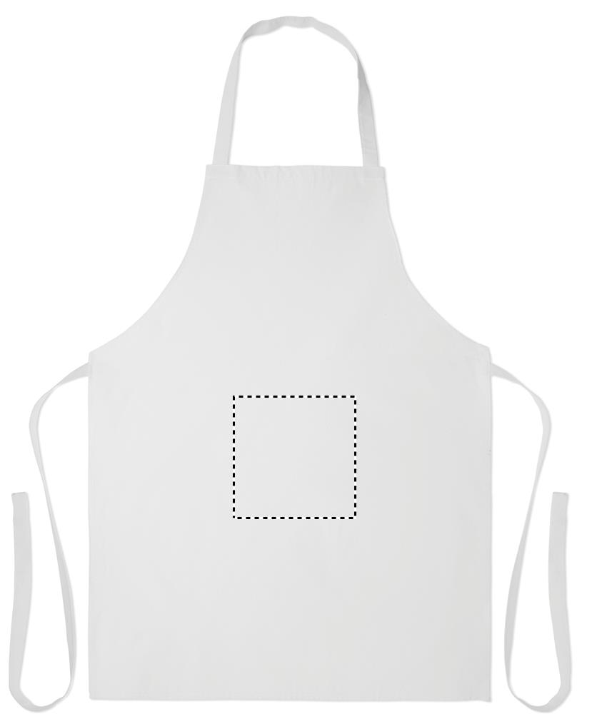 Recycled cotton apron middle embroidery 06