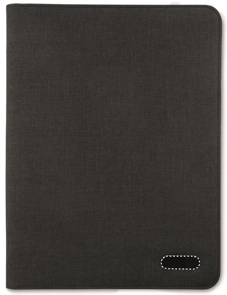 A4 conference folder zipped metal plate do 03