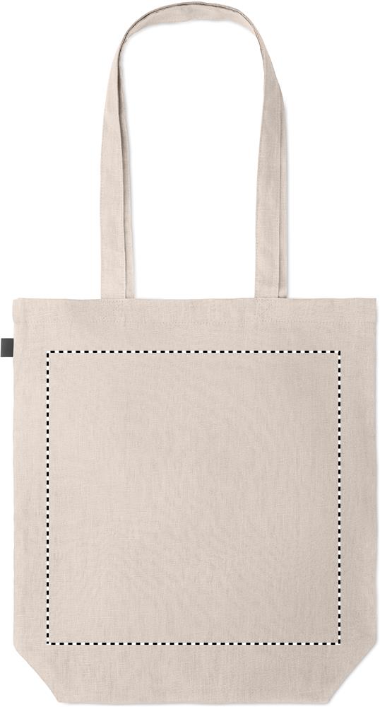 Shopping bag in hemp 200 gr/m² back 13