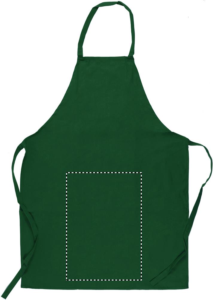 Kitchen apron in cotton front lower 09