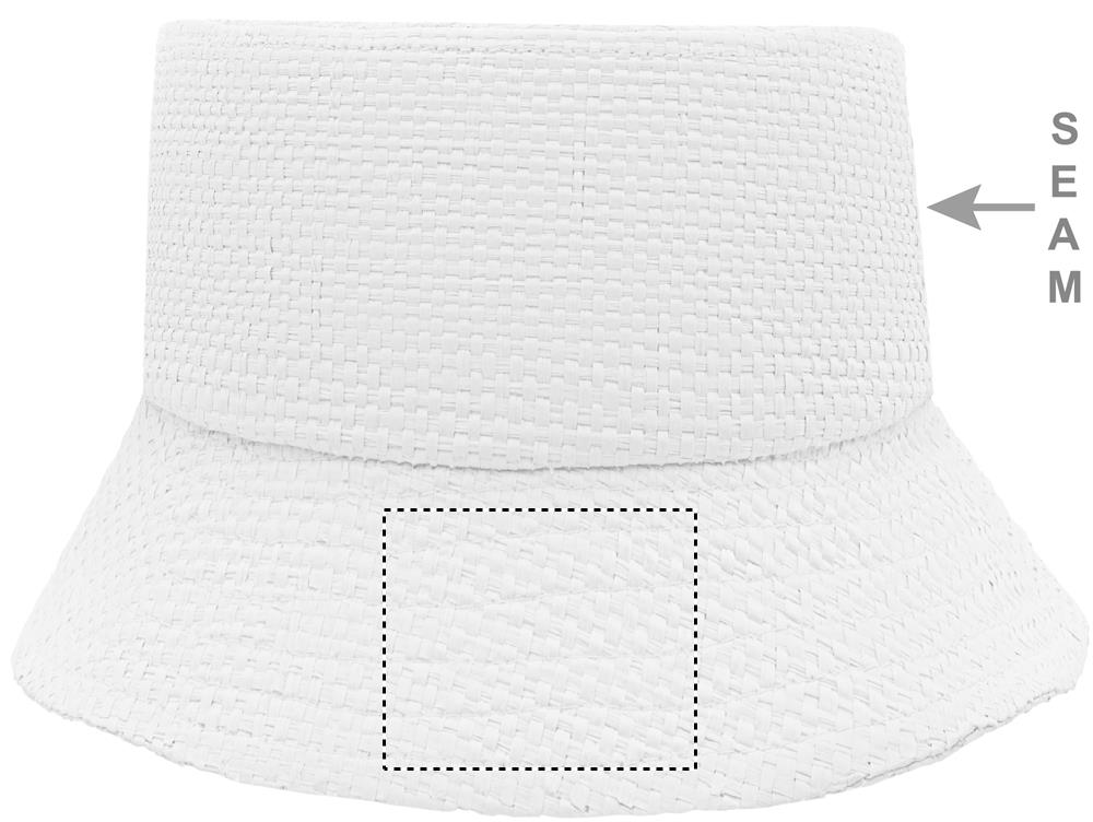 Paper straw bucket hat front 06