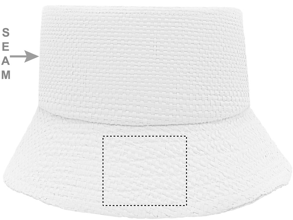 Paper straw bucket hat back 06