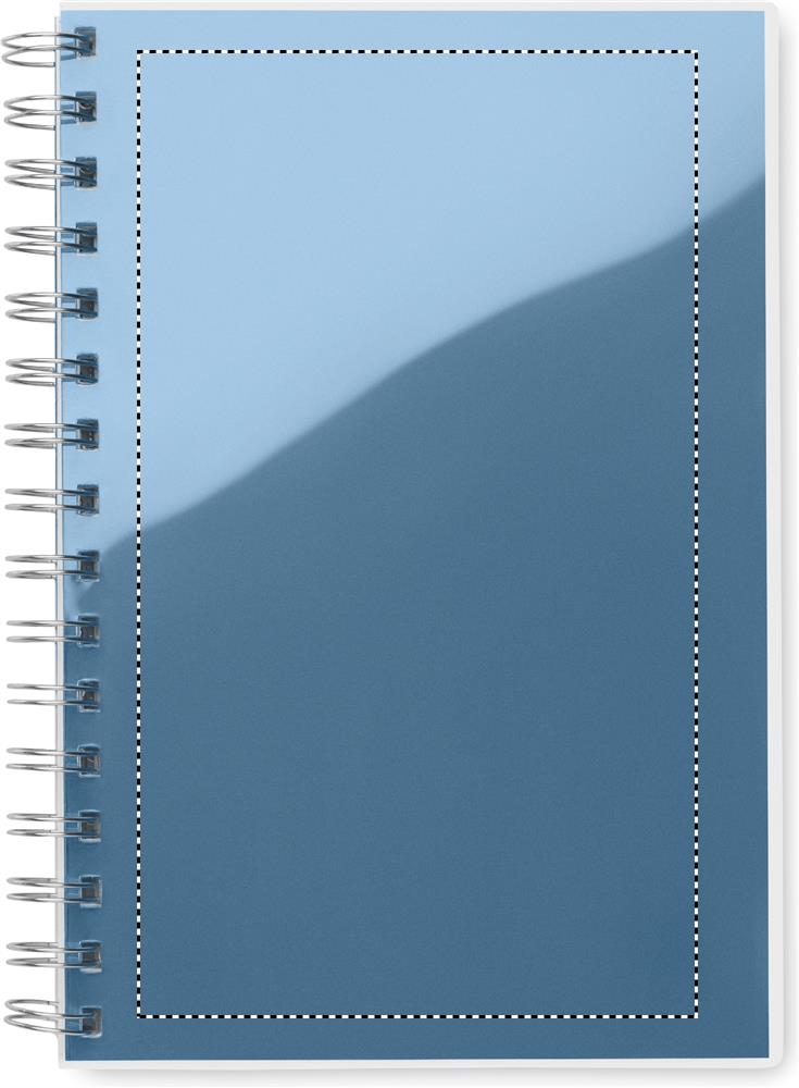 A5 RPET notebook recycled lined transparent front 37